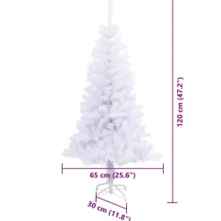 vidaXL Decoración-Árbol de Navidad artificial con 150 LED 120 cm PVC y Acero