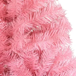 vidaXL Árbol de Navidad artificial con soporte PVC 150 cm Rosa Outlet