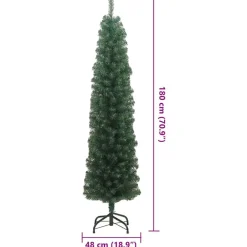 vidaXL Árbol de Navidad artificial 180 cm PVC, Acero y Plástico Verde Online