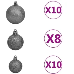 vidaXL Árbol de Navidad artificial 180 cm PVC, Acero y Plástico Verde Online