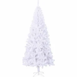 vidaXL Árbol de Navidad artificial con 300 LED 180 cm PVC y Acero Lila Hot