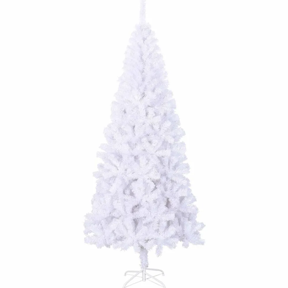 vidaXL Árbol de Navidad artificial con 300 LED 180 cm PVC y Acero Lila Hot
