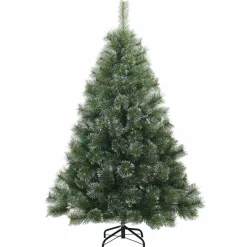 vidaXL Árbol de Navidad artificial plegable cubierto de nieve Verde y verde Outlet