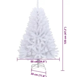 vidaXL Árbol de Navidad artificial con ramas articuladas 120 cm Lila
