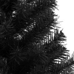 vidaXL Árbol de Navidad con 150 LED con soporte 120 cm PVC Negro Best
