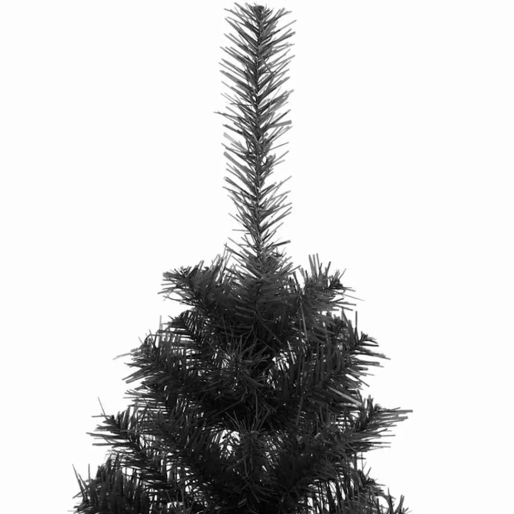 vidaXL Árbol de Navidad con 150 LED con soporte 120 cm PVC Negro Best
