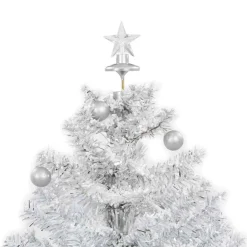 vidaXL Árbol de Navidad con nieve con base en paraguas 75 cm Blanco Sale