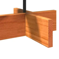 vidaXL Decoración-Árbol de Navidad de adorno madera maciza pino marrón cera 60 cm
