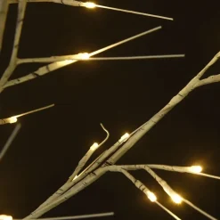 vidaXL Árbol de Navidad LED blanco cálido sauce interior exterior 2,2m Blanco c&aacute;lido Outlet