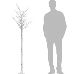 vidaXL Árbol de Navidad LED blanco cálido sauce interior exterior 2,2m Blanco c&aacute;lido Outlet