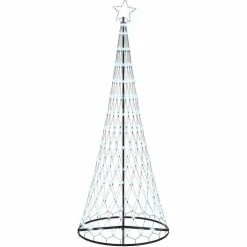 vidaXL Árbol de Navidad LED con 295 LED con soporte Frío 250 cm Metal fr&iacute;o Outlet
