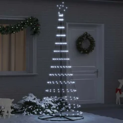 vidaXL Árbol de Navidad LED con 295 LED con soporte Frío 250 cm Metal fr&iacute;o Outlet
