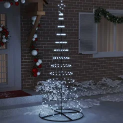 vidaXL Árbol de Navidad LED con 295 LED con soporte Frío 250 cm Metal fr&iacute;o Outlet