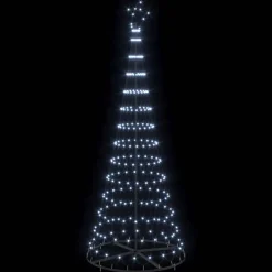 vidaXL Árbol de Navidad LED con 295 LED con soporte Frío 250 cm Metal fr&iacute;o Outlet