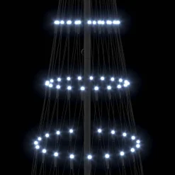 vidaXL Árbol de Navidad LED con 295 LED con soporte Frío 250 cm Metal fr&iacute;o Outlet