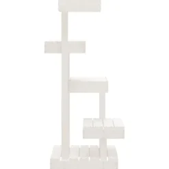 vidaXL Árbol para gatos madera maciza de pino 45,5x49x103 cm Blanco Sale
