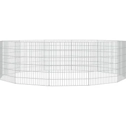 vidaXL Productos Para Mascotas-Recinto animales corral 12 paneles hierro galvanizado 54x60 cm