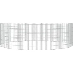 vidaXL Productos Para Mascotas-Recinto animales corral 12 paneles hierro galvanizado 54x60 cm