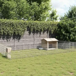 vidaXL Productos Para Mascotas-Recinto corral animales 24 paneles hierro galvanizado 54x60 cm