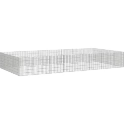 vidaXL Productos Para Mascotas-Recinto corral animales 24 paneles hierro galvanizado 54x60 cm