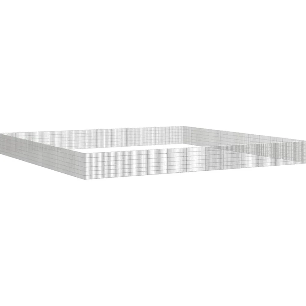 vidaXL Productos Para Mascotas-Recinto corral animales 48 paneles hierro galvanizado 54x60 cm