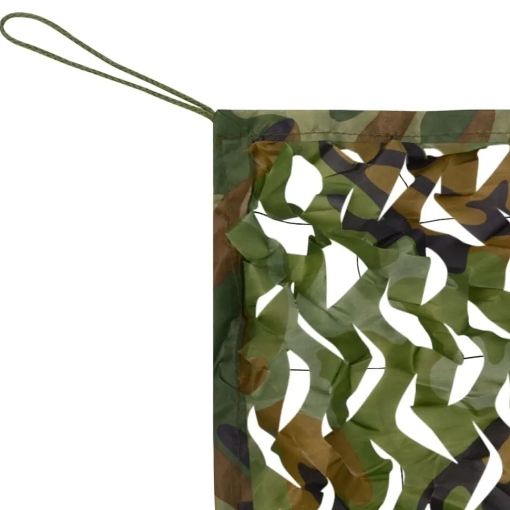 vidaXL Red camuflaje con bolsa de almacenamiento 1,5x10 m Verde Best