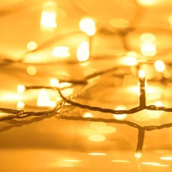 vidaXL Red de luces de árbol de Navidad con 150 LEDs 150 cm Blanco c&aacute;lido Online