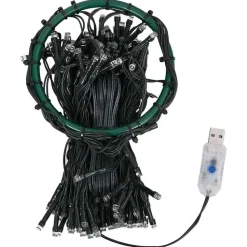 vidaXL Iluminación-Red de luces de árbol de Navidad 150 LEDs blanco frío 150 cm