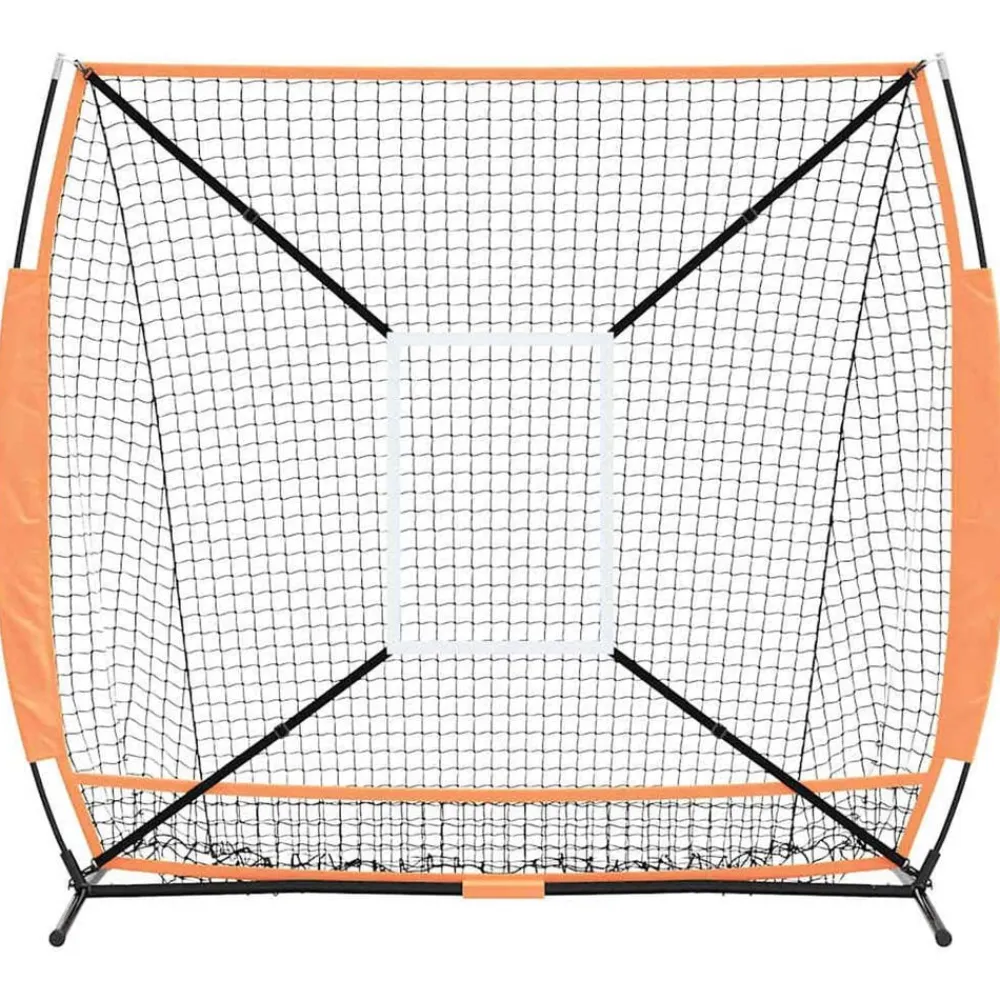 vidaXL Red de práctica de béisbol Manual 180 x 89,5 x 152,5 cm
