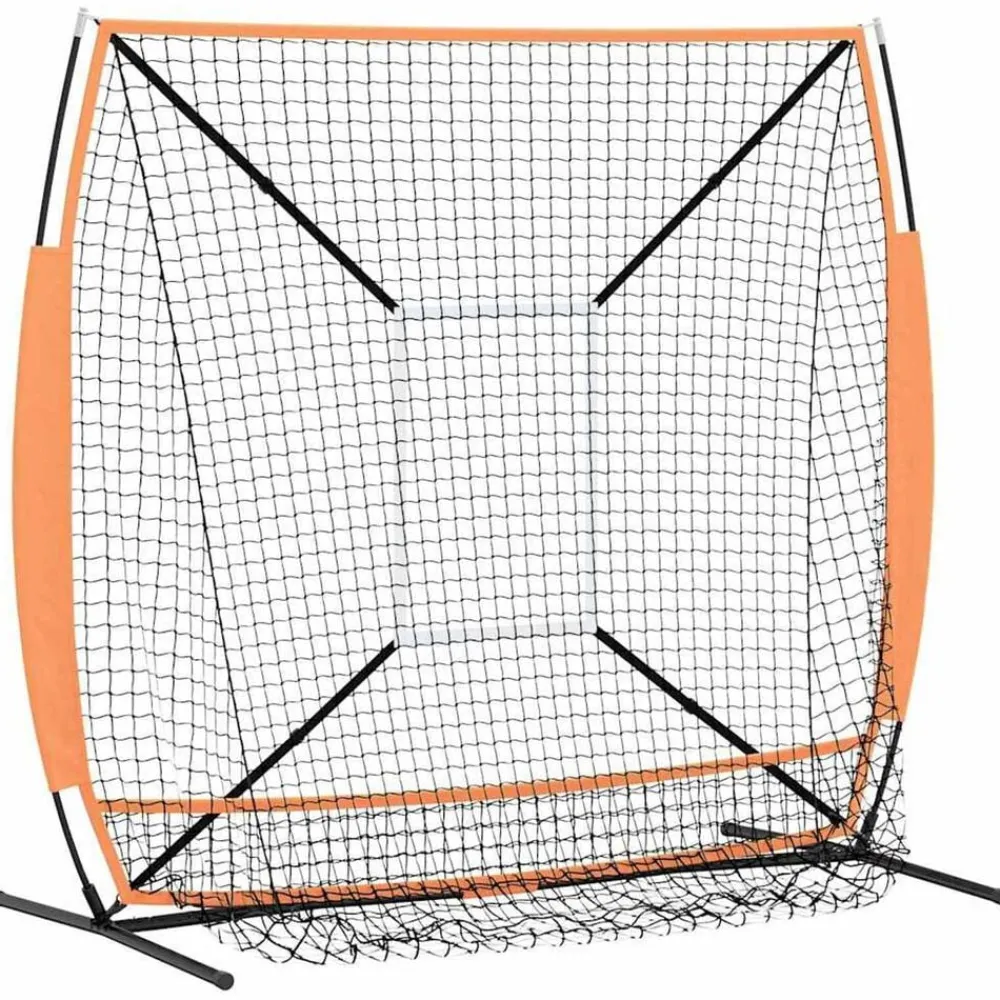 vidaXL Red de práctica de béisbol Manual 180 x 89,5 x 152,5 cm