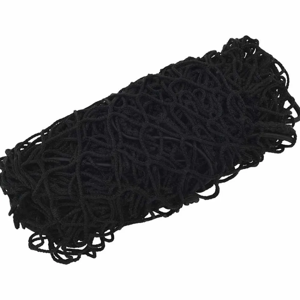 vidaXL Red de remolque con cuerda elástica PP 2,1x1,25 m Negro Discount