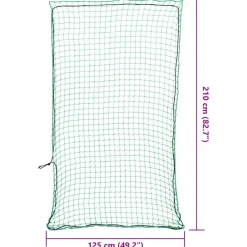 vidaXL Piezas Y Accesorios Para Vehículos-Red de remolque con cuerda elástica PP 2,1x1,25 m