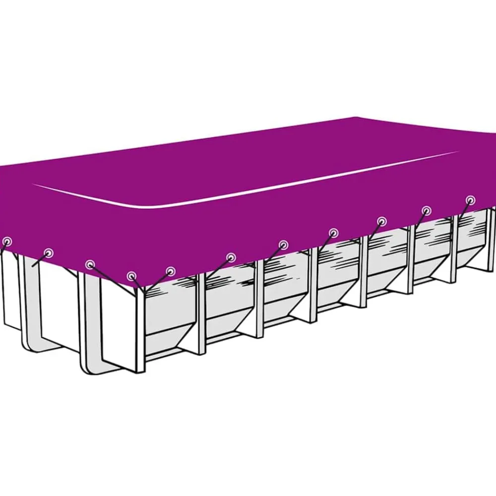 vidaXL Piezas Y Accesorios Para Vehículos-Red para contenedor de transporte HDPE 3x6 m