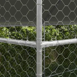 vidaXL Productos Para Mascotas-Refugio para perros 4 pcs Plateado 8 x 2 x 2 m