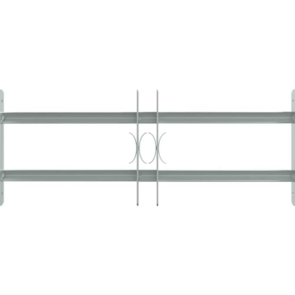 vidaXL Reja de seguridad ajustable ventana con 2 barras 500-650 mm Outlet