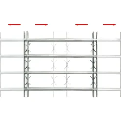 vidaXL Materiales De Construcción-Reja de seguridad ajustable ventana con 4 barras 500-650 mm