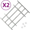 vidaXL Materiales De Construcción-Rejas de seguridad de ventana ajustables 2 uds 1000-1500 mm