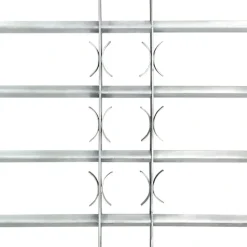 vidaXL Materiales De Construcción-Rejas de seguridad de ventana ajustables 2 uds 1000-1500 mm