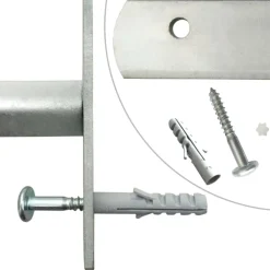 vidaXL Materiales De Construcción-Rejas de seguridad de ventana ajustables 2 uds 1000-1500 mm