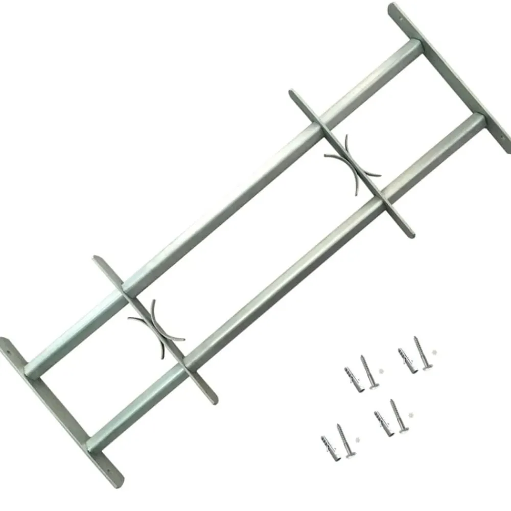 vidaXL Rejas de seguridad de ventana ajustables 2 uds 700-1050 mm Discount