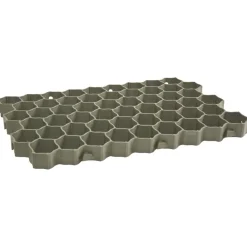 vidaXL Materiales De Construcción-Rejillas para césped 16 unidades plástico 60x40x3 cm