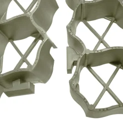 vidaXL Materiales De Construcción-Rejillas para césped 16 unidades plástico 60x40x3 cm
