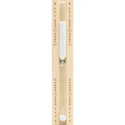 vidaXL Piscina Y Spa-Reloj de arena para sauna 15 minutos madera maciza de pino