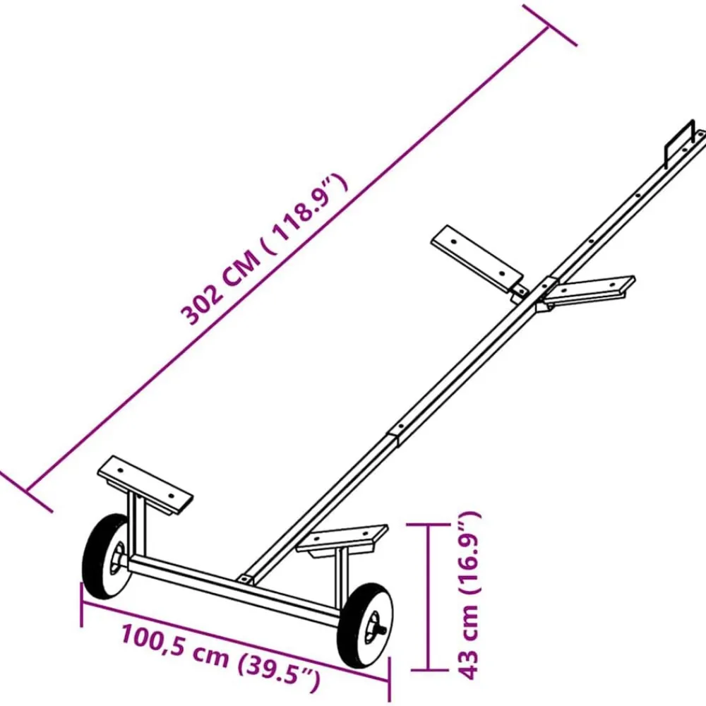 vidaXL Piezas Y Accesorios Para Vehículos-Remolque de barco