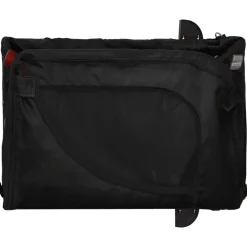 vidaXL Remolque de bicicleta mascotas hierro tela Oxford Negro Hot