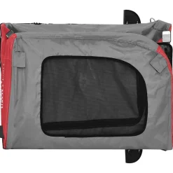 vidaXL Productos Para Mascotas-Remolque de bicicleta para mascotas y gris