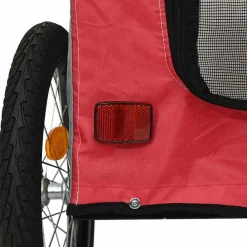 vidaXL Productos Para Mascotas-Remolque de bicicleta para mascotas y gris