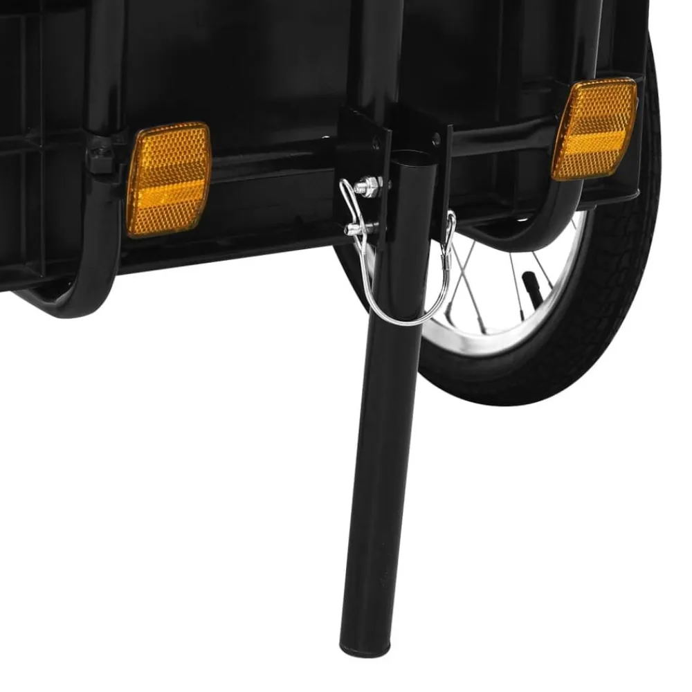vidaXL Actividades Al Aire Libre-Remolque de bicicleta/carrito de mano acero 155x60x83 cm