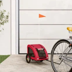 vidaXL Productos Para Mascotas-Remolque de bicicleta mascotas hierro tela Oxford