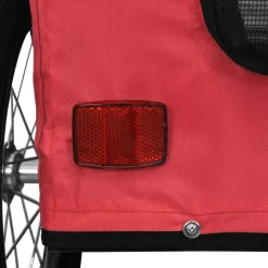vidaXL Productos Para Mascotas-Remolque de bicicleta mascotas hierro tela Oxford